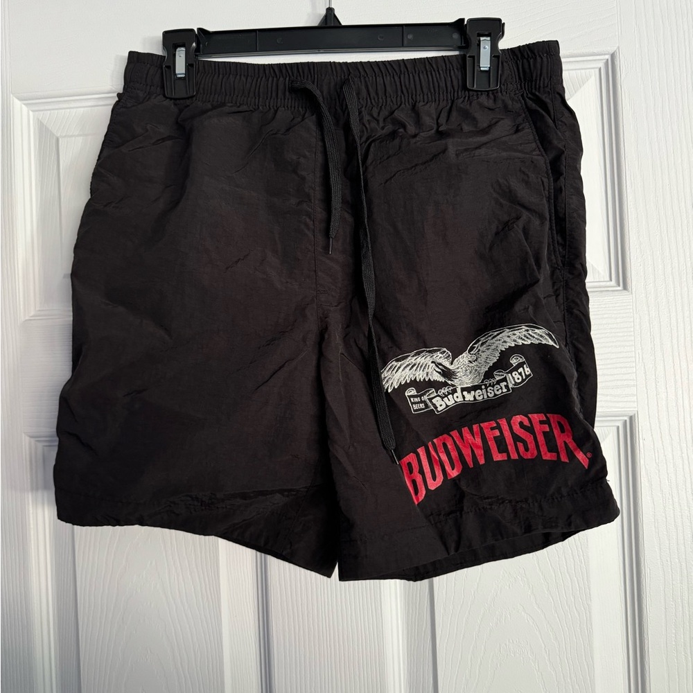 Men’s Budweiser Black Nylon Shorts